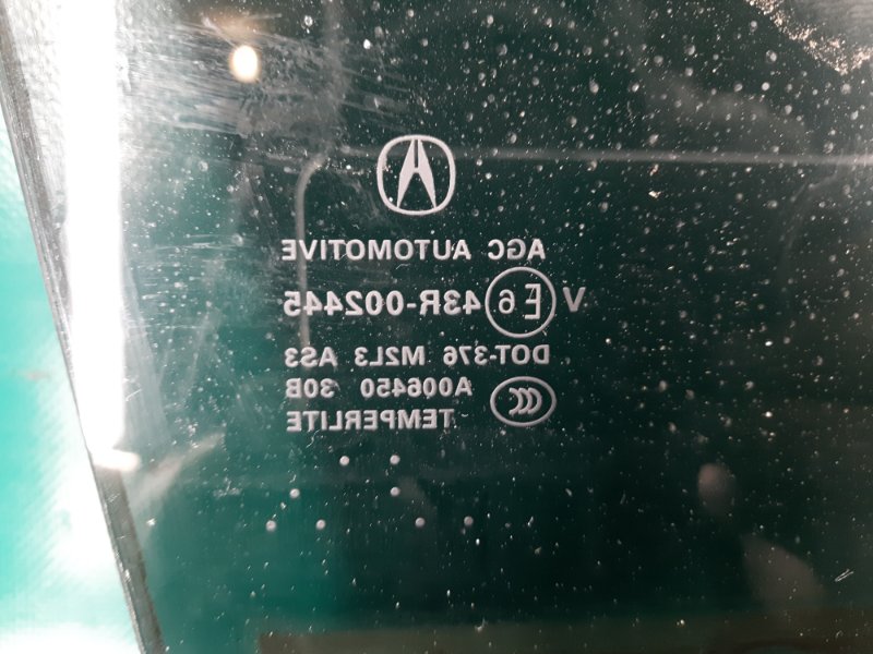 Стекло двери заднее левое ACURA RDX 12-19 Внедорожник 3.5 J35Z2