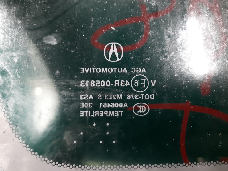 Стекло в кузов заднее правое ACURA RDX 12-19 Внедорожник 3.5 J35Z2 Стекло в кузов заднее правое ACURA RDX 12-19 Внедорожник 3.5 J35Z2