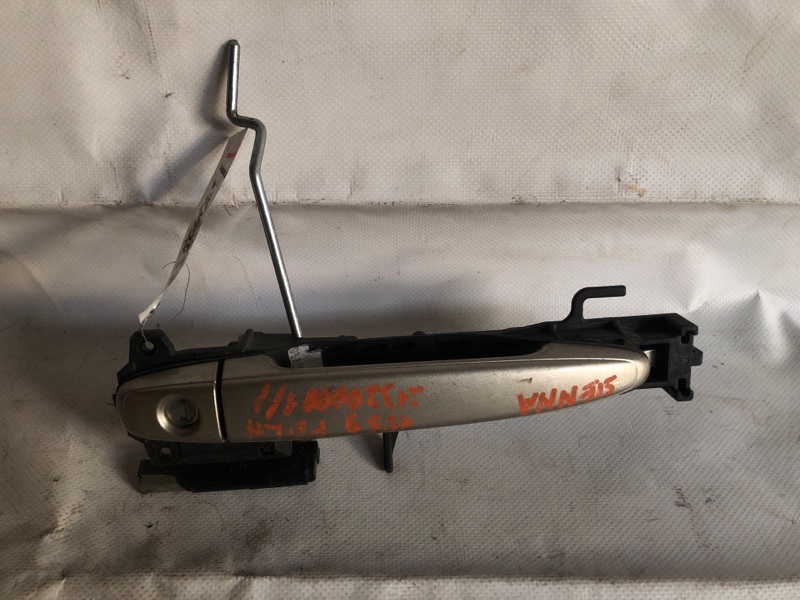 Запчасть ручка двери наружная передняя левая TOYOTA SIENNA 03-10 2009 GSL20 3.5 2GR-FE 69211-AE020-E0 Б/У Ручка двери наружная передняя левая TOYOTA SIENNA 03-10 2009 GSL20 3.5 2GR-FE 69211-AE020-E0 Б/У