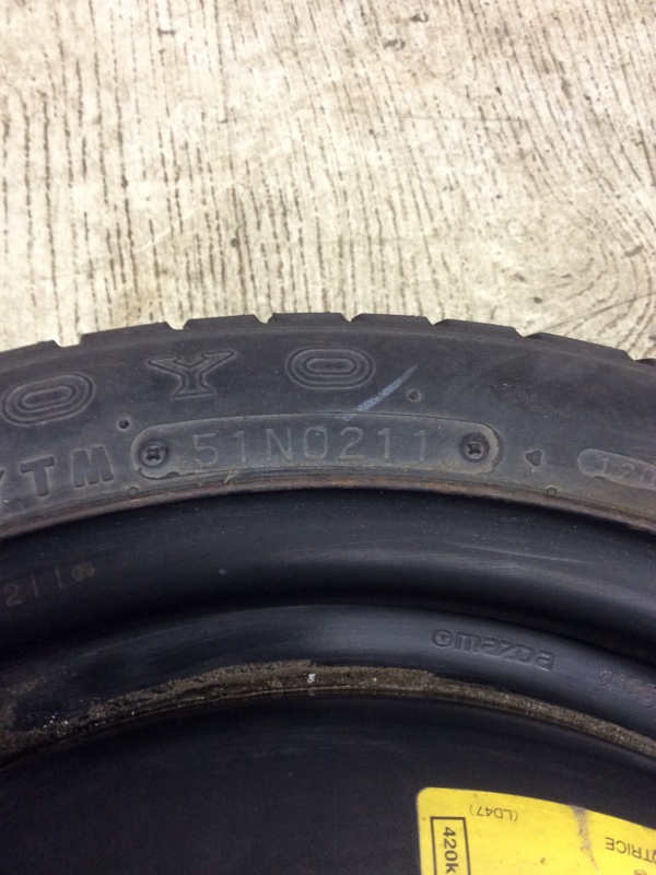 Диск колесный (докатка) MAZDA 3 BL 09-13 Диск колесный (докатка) MAZDA 3 BL 09-13