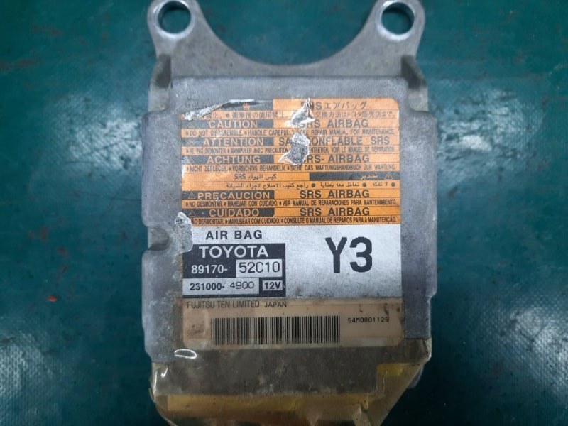 Запчасть блок управления airbag TOYOTA YARIS 05–11 2008 Хэтчбек 1.5 1NZ-FE 89170-52C10 Б/У Блок управления AIRBAG TOYOTA YARIS 05–11 2008 Хэтчбек 1.5 1NZ-FE 89170-52C10 Б/У