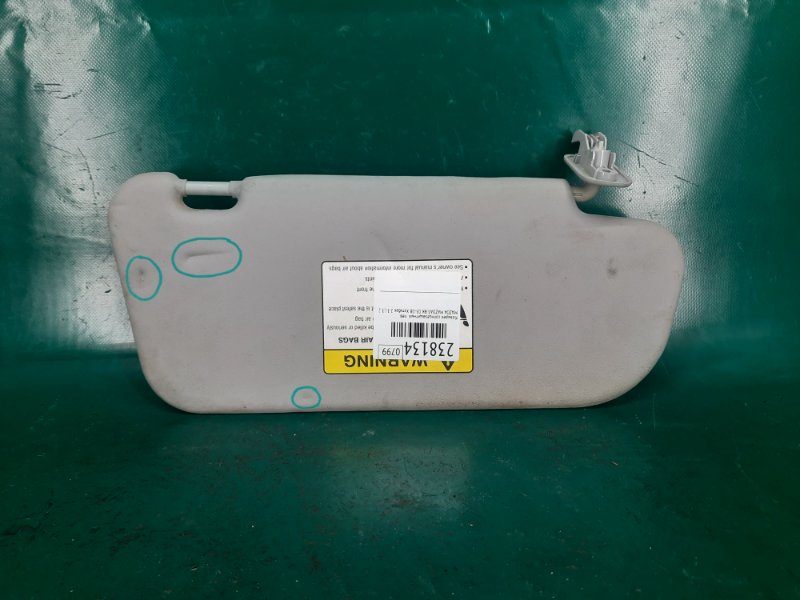 Козырек солнцезащитный левый MAZDA 3 BK 03-08 2008 Хэтчбек 2.3 L3 BN8R-69-320C77 Б/У