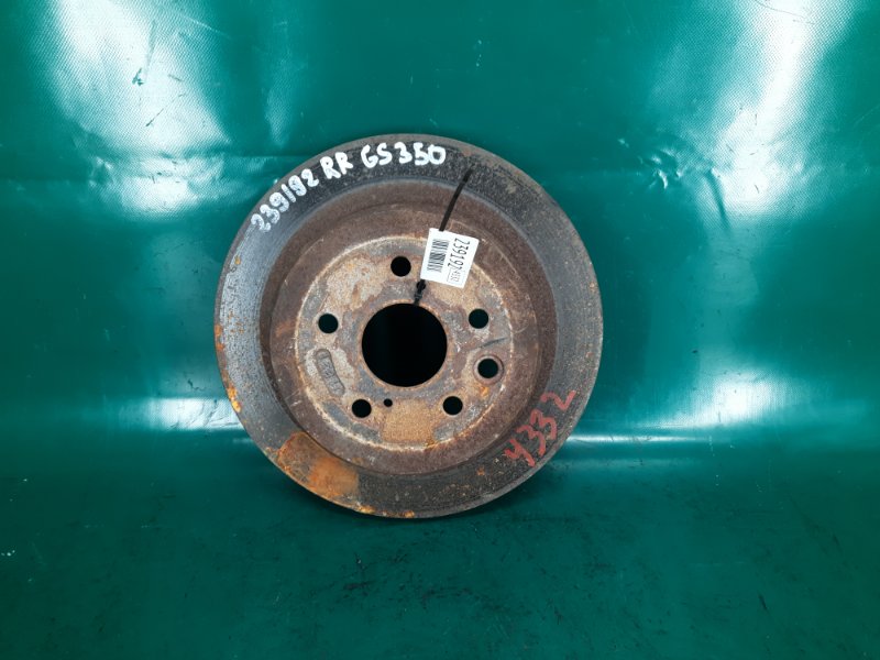 Тормозной диск задний LEXUS GS350 GS300 05-11 2009 Седан 3.5 42431-30290 Б/У