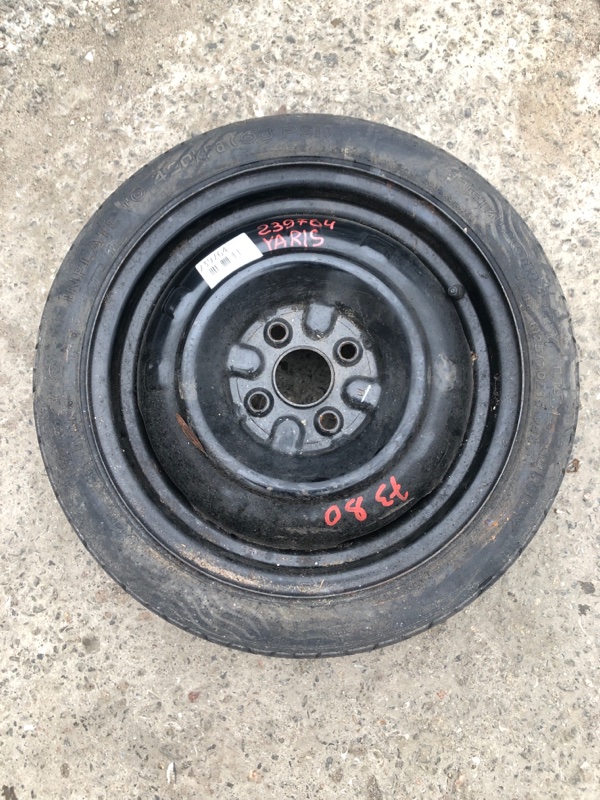 Диск колесный (докатка) TOYOTA YARIS 05–11 2008 Хэтчбек 1.5 1NZ-FE 42652-12E50 Б/У