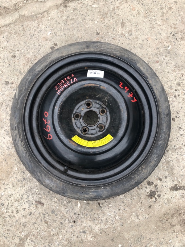 Диск колесный (докатка) SUBARU IMPREZA 07-11 GE/GH 2009 Седан 2.5 EJ253 28151FG010 Б/У