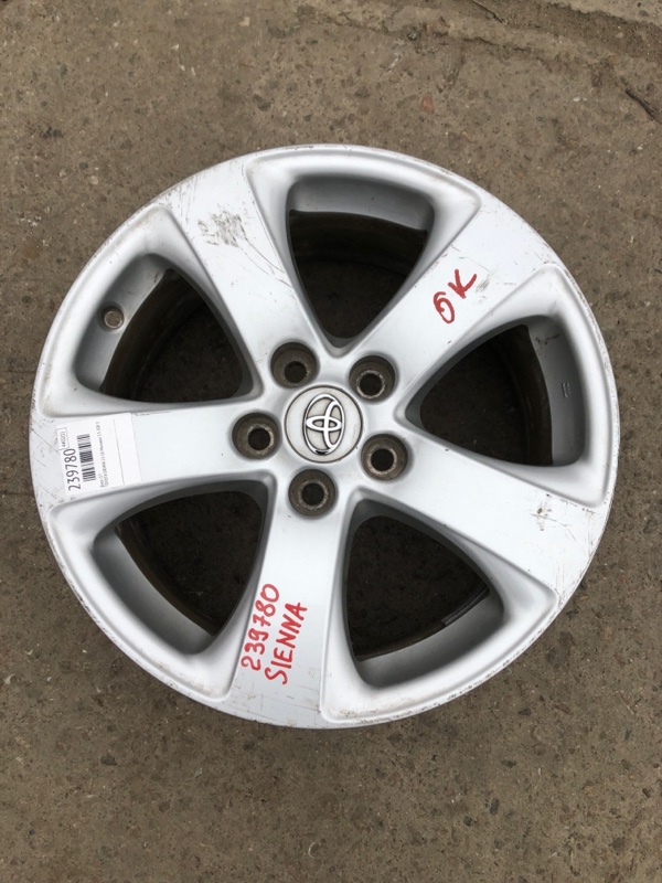 Диск R17 TOYOTA SIENNA 11-16 2015 Минивэн 3.5 2GR-FE 42611-08070 Б/У