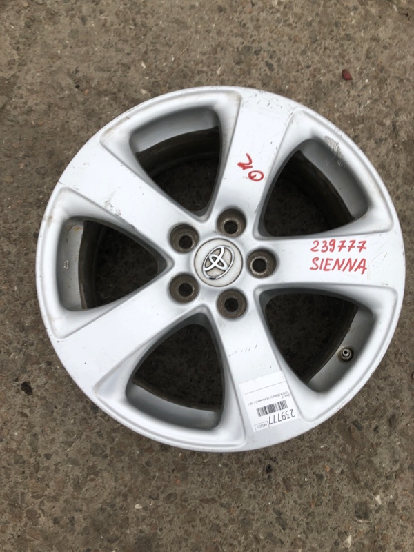 Диск R17 TOYOTA SIENNA 11-16 2015 Минивэн 3.5 2GR-FE 42611-08070 Б/У