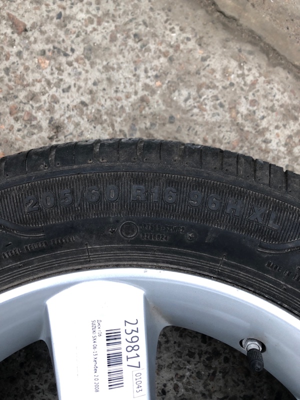 Диск R16 SUZUKI SX4 06-13 Хетчбек 2.0