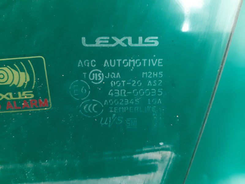 Стекло двери переднее левое GS350 GS300 05-11 2009 Седан 3.5