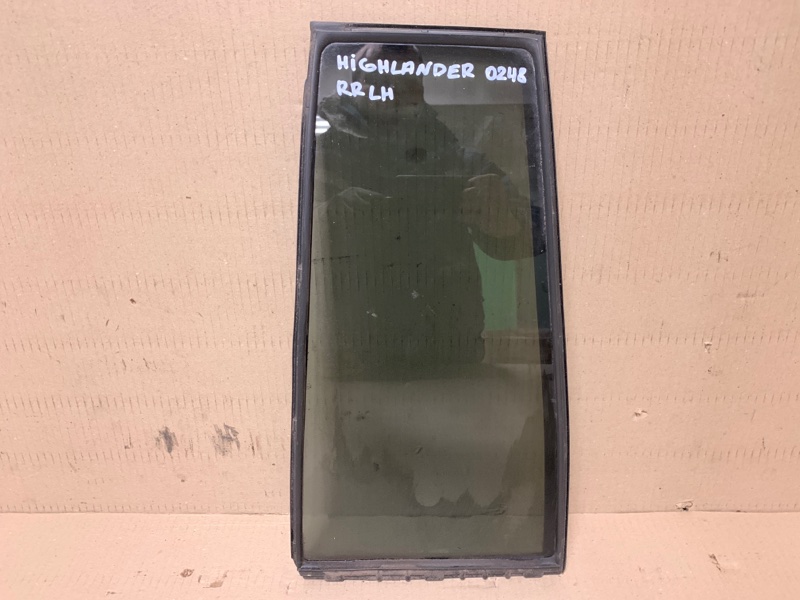Стекло двери глухое заднее левое TOYOTA HIGHLANDER 01-07 2002 Внедорожник 3.0 1MZFE 68124-48070 Б/У