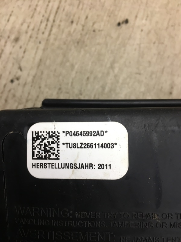 Подушка безопасности в сиденье правая JOURNEY 08-20 2011 JC 3.6 ERB