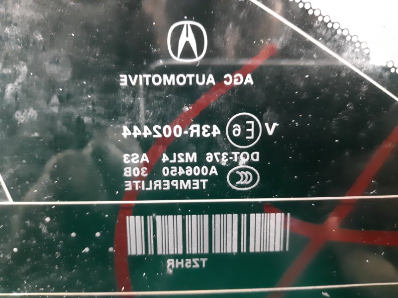 Стекло в кузов заднее правое MDX (YD3) 13-21 2014 Внедорожник 3.5 J35Y5
