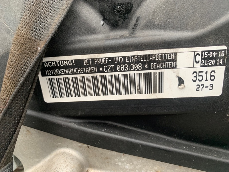 Двигатель бензин JETTA USA 10-17 2016 Седан 1.4L TSI I-4 Turbocharged