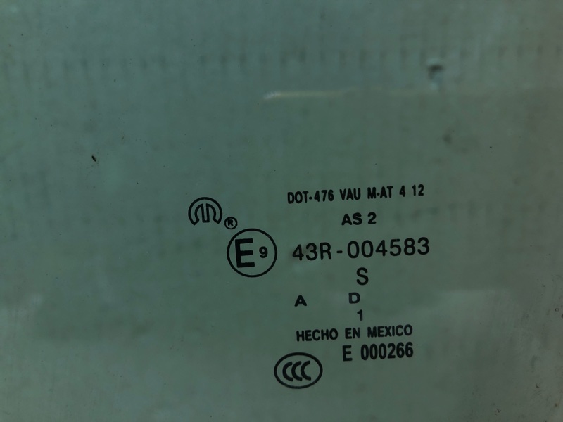 Стекло двери переднее левое JOURNEY 08-20 2012 Внедорожник 3.6 ERB Стекло двери переднее левое JOURNEY 08-20 2012 Внедорожник 3.6 ERB