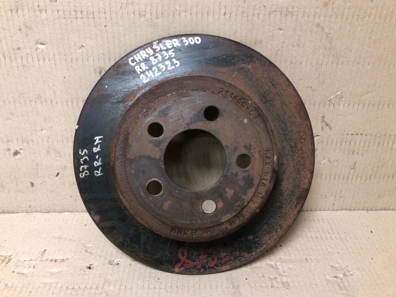 Запчасть тормозной диск задний CHRYSLER 300 04-10 2008 Седан 3.5 EGG 4779208AB Б/У Тормозной диск задний CHRYSLER 300 04-10 2008 Седан 3.5 EGG 4779208AB Б/У