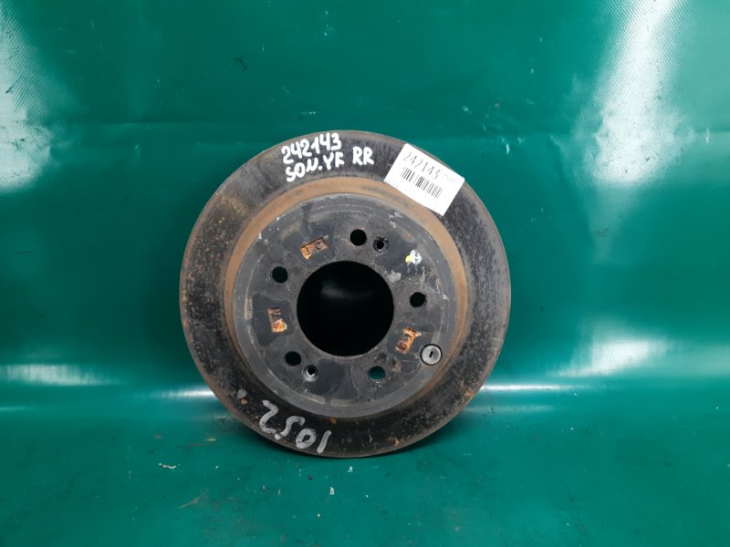 Тормозной диск задний HYUNDAI SONATA YF 10-14 2013 Седан 2.4 G4KK 58411-3S100 Б/У