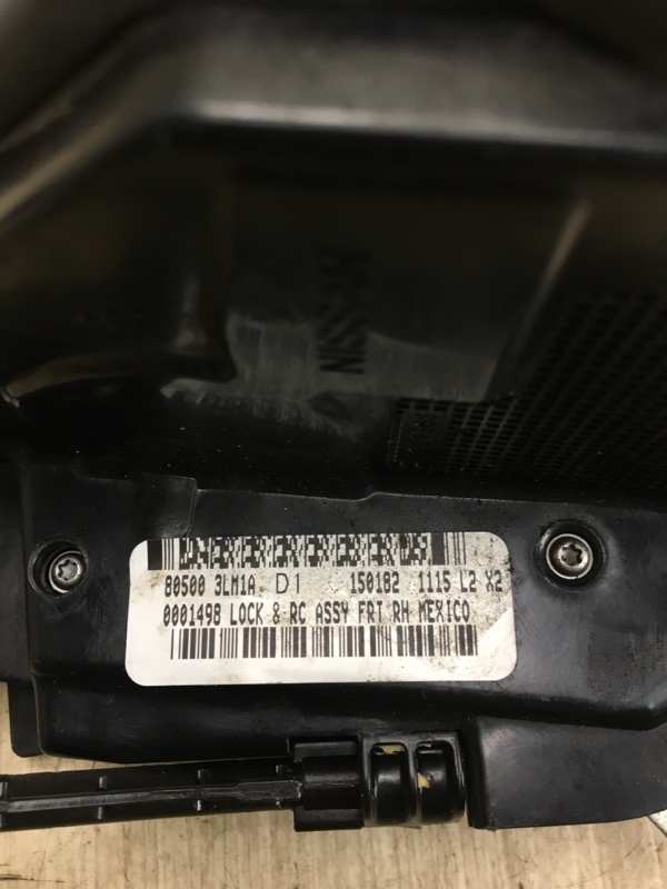 Замок двери передний правый NV200 USA 13- 2015 M20XUS 2.0 MR20DE