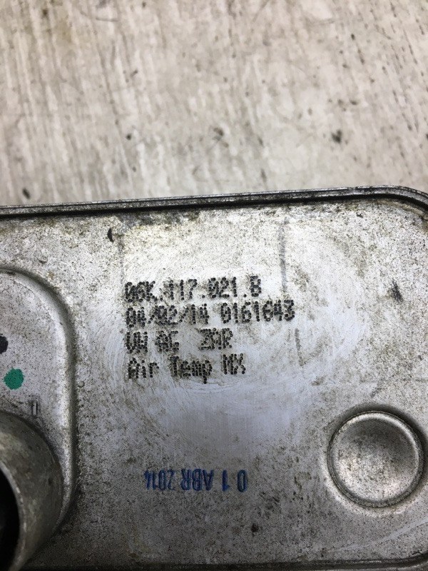 Теплообменник двигателя PASSAT B7 11-15 2014 A32 1.8 CPRA