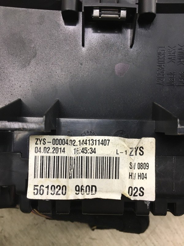 Панель приборов PASSAT B7 11-15 2014 A32 1.8 CPRA