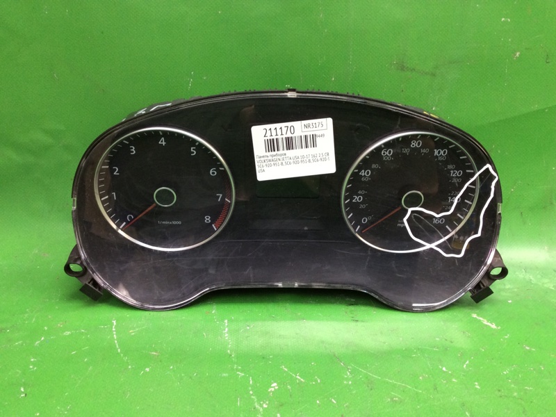 Панель приборов VOLKSWAGEN JETTA USA 10-17 2011 162 CBTA 2.5L 5C6 920 951 B Б/У