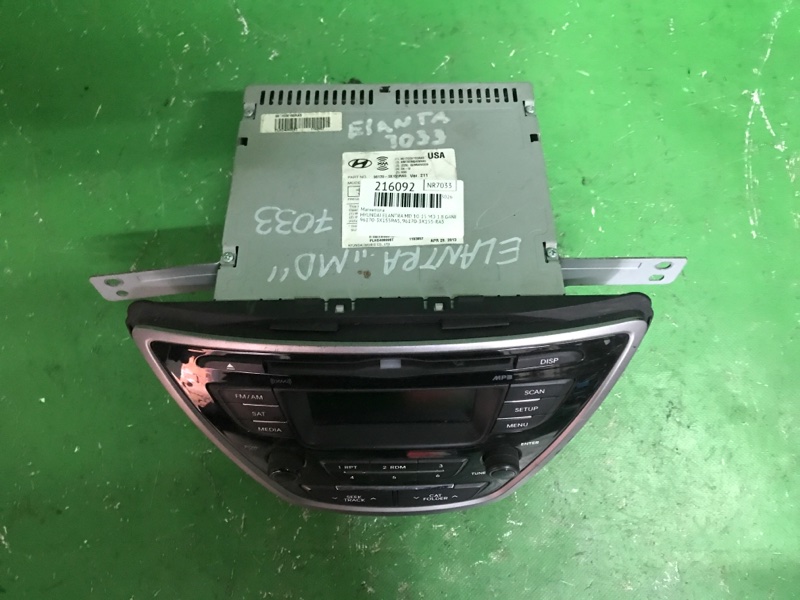 Магнитола ELANTRA MD 10-15 2013 MD 1.8 G4NB