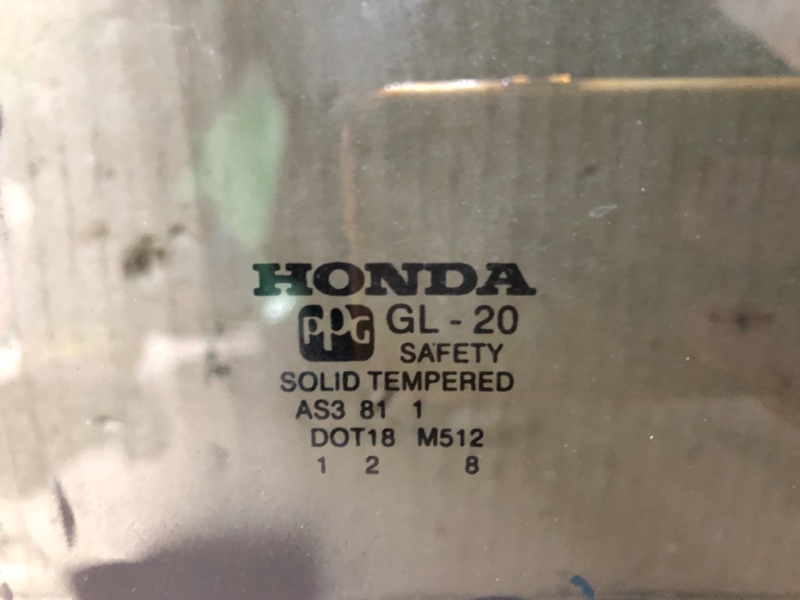 Стекло двери заднее правое MDX (YD1) 00-06 2002 Внедорожник 3.5