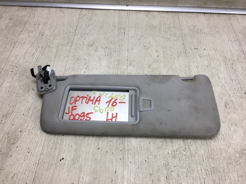 Козырек солнцезащитный левый KIA OPTIMA JF 15-20 2018 JF 2.4 G4KJ 85201-D5000BGA Б/У