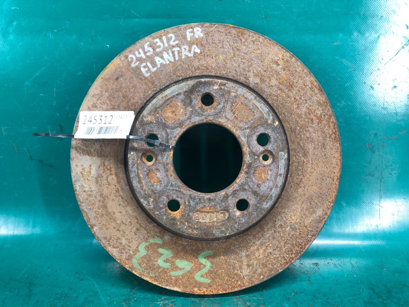 Запчасть тормозной диск передний HYUNDAI ELANTRA MD 10-15 2013 Седан 1.8 G4NB 51712-3X000 Б/У Тормозной диск передний HYUNDAI ELANTRA MD 10-15 2013 Седан 1.8 G4NB 51712-3X000 Б/У