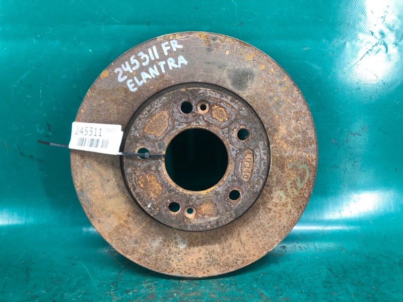 Запчасть тормозной диск передний HYUNDAI ELANTRA MD 10-15 2013 Седан 1.8 G4NB 51712-3X000 Б/У Тормозной диск передний HYUNDAI ELANTRA MD 10-15 2013 Седан 1.8 G4NB 51712-3X000 Б/У