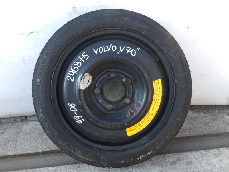 Запчасть диск колесный (докатка) VOLVO V70 1996-2000 9127261 Б/У Диск колесный (докатка) VOLVO V70 1996-2000 9127261 Б/У