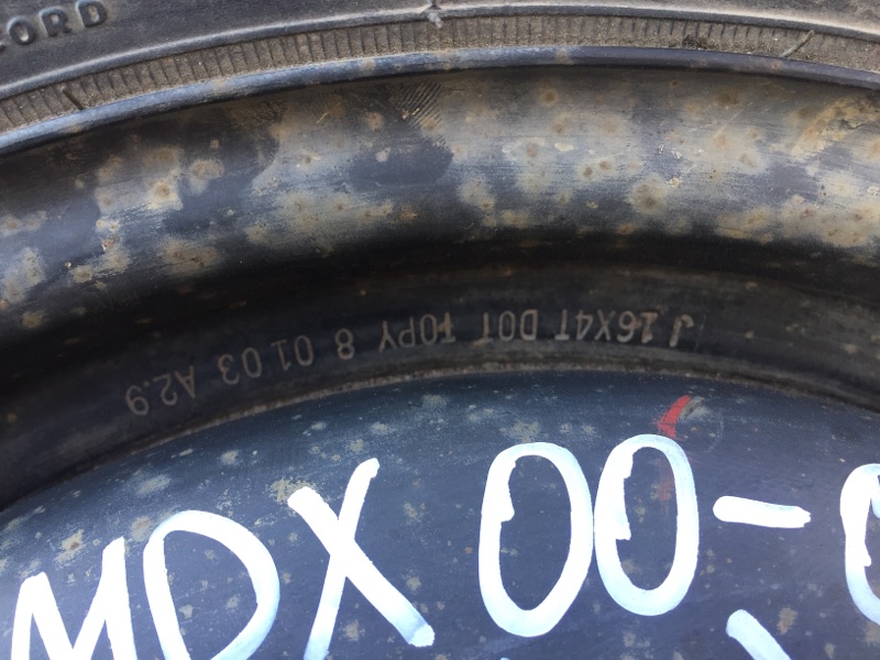 Диск колесный (докатка) MDX (YD1) 00-06 2003 Внедорожник 3.5 Диск колесный (докатка) MDX (YD1) 00-06 2003 Внедорожник 3.5