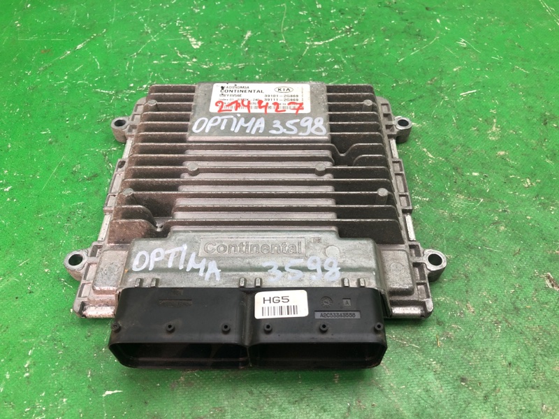 Блок управления двигателем KIA OPTIMA TF 11-16 2013 TF 2.4 G4KJ 39111-2G869 Б/У
