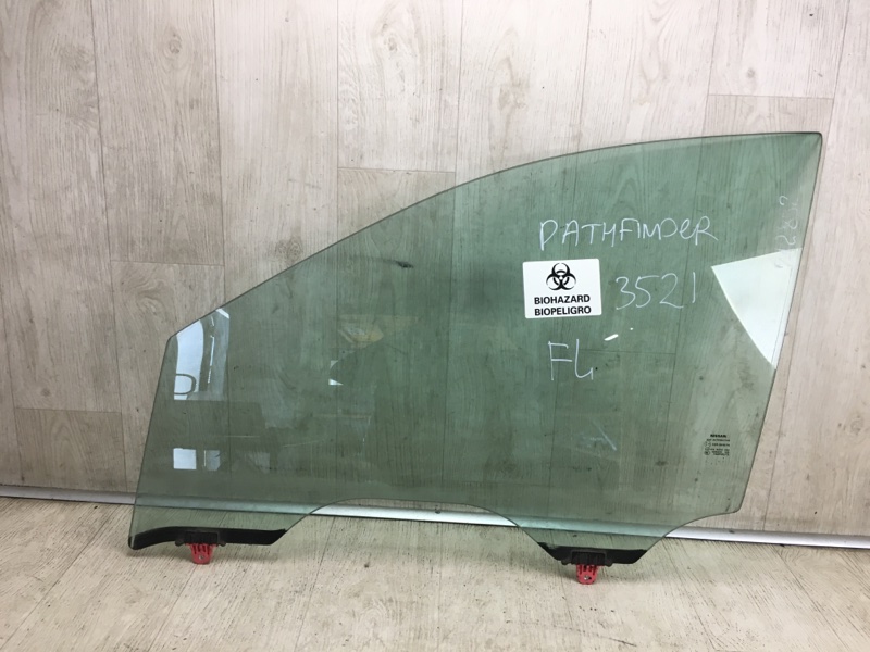 Стекло двери переднее левое NISSAN PATHFINDER R52 12-21 2014 R52 3.5 VQ35DE 80301-3KA0A Б/У