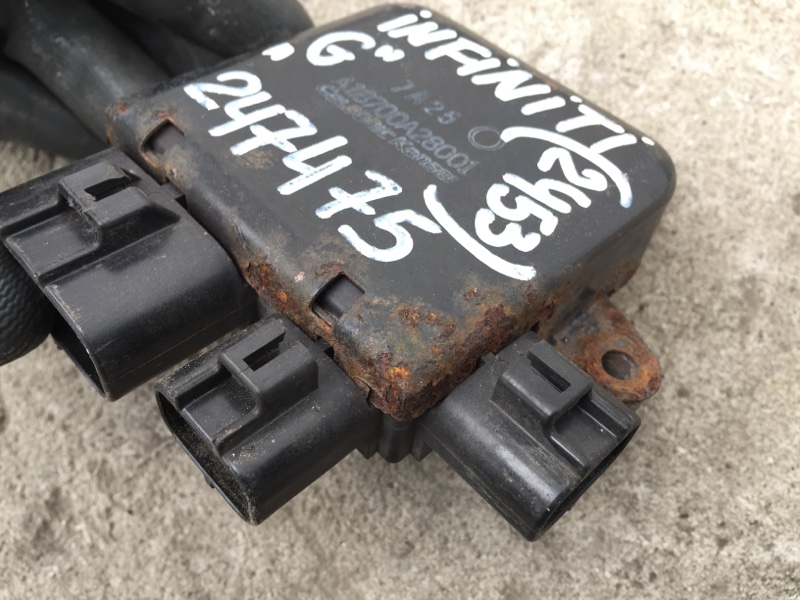 Блок управления вентилятором радиатора G25/G35/G37/Q40 06-14 2008 Седан 3.5 VQ35HR Блок управления вентилятором радиатора G25/G35/G37/Q40 06-14 2008 Седан 3.5 VQ35HR