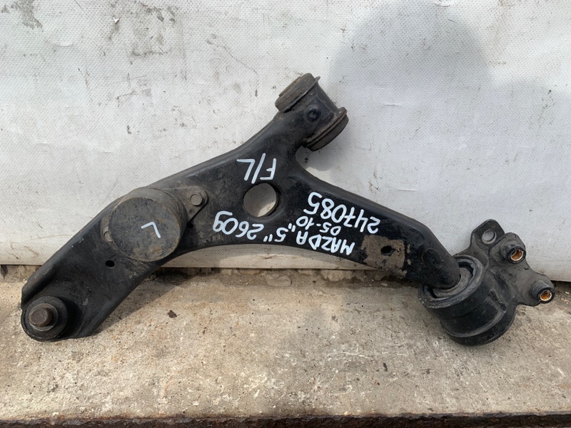 Рычаг передней подвески нижний левый MAZDA 5 CR 05-10 2008 Минивен 2.3 B32H-34-350B Б/У