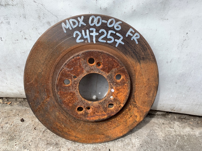 Запчасть тормозной диск передний ACURA MDX (YD1) 00-06 Б/У Тормозной диск передний ACURA MDX (YD1) 00-06 Б/У