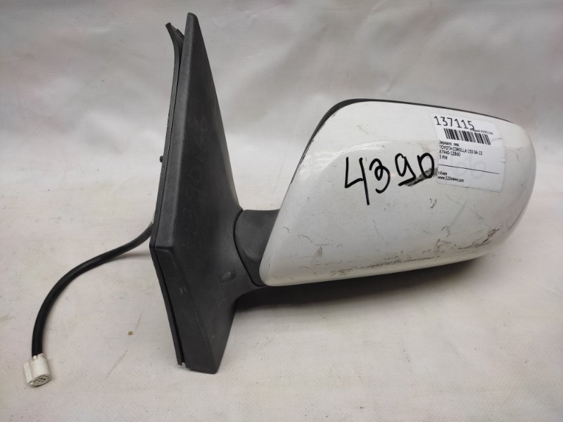 Запчасть зеркало левое TOYOTA COROLLA 150 06-13 87940-12B60 Б/У Зеркало левое TOYOTA COROLLA 150 06-13 87940-12B60 Б/У