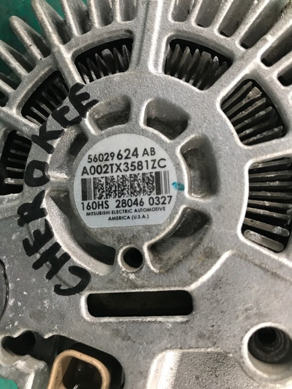 Генератор CHEROKEE 14- 2017 Внедорожник 2.4 Генератор CHEROKEE 14- 2017 Внедорожник 2.4