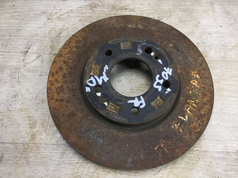 Тормозной диск передний HYUNDAI ELANTRA MD 10-15 2013 MD 1.8 G4NB 51712-3X000 Б/У