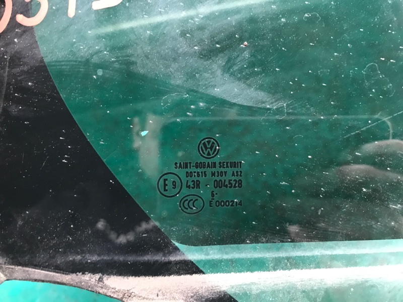 Стекло двери глухое заднее правое JETTA USA 10-17 2017 Седан 1.4L TSI I-4 Turbocharged