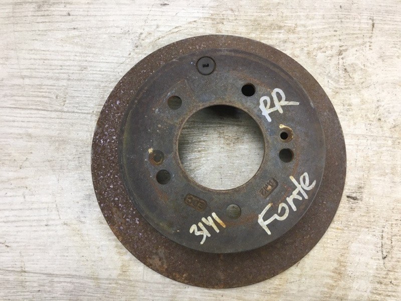 Тормозной диск задний KIA FORTE/CERATO TD 08-13 2009 TD 2.0 G4KD 58411-2K300 Б/У