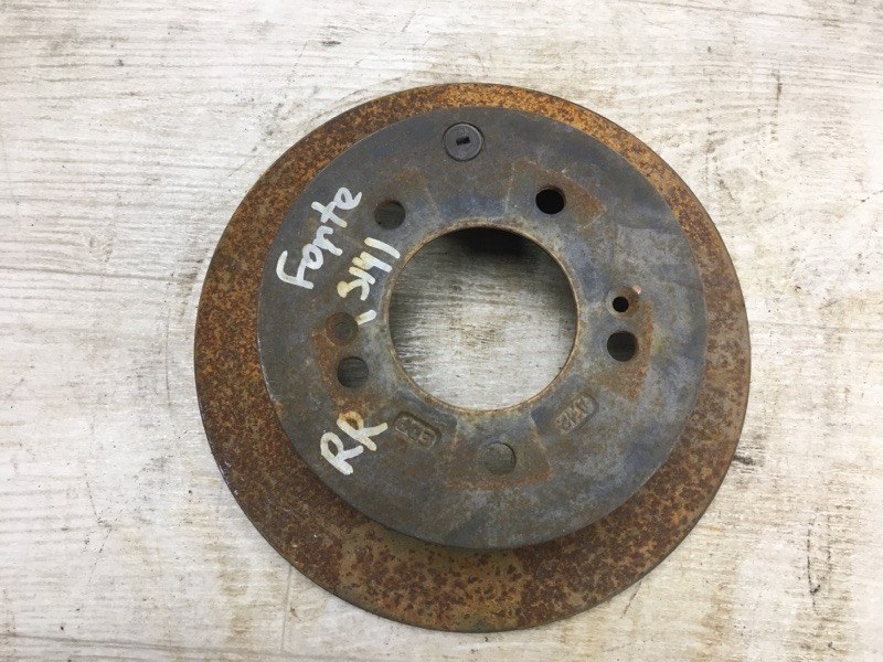 Тормозной диск задний KIA FORTE/CERATO TD 08-13 2009 TD 2.0 G4KD 58411-2K300 Б/У