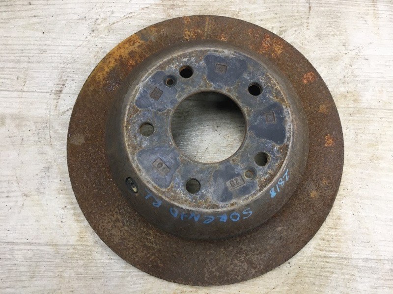 Тормозной диск задний KIA SORENTO XM 09-14 2012 XM 2.4 G4KJ 58411-2P000 Б/У