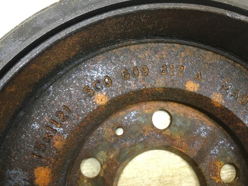 Тормозной барабан задний JETTA USA 10-17 2011 162 CBTA 2.5L