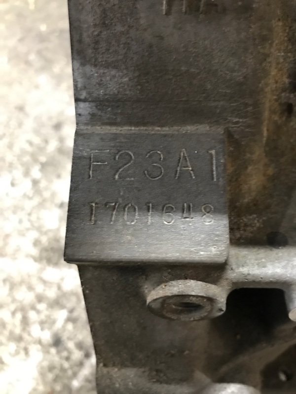 Двигатель бензин CL 97-03 1998 COUPE 2.3 F23A1