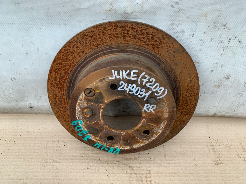 Тормозной диск задний JUKE 10-19 2012 Хетчбек 1.6 MR16DDT