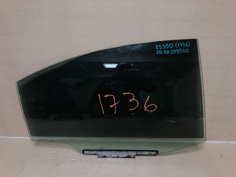 Стекло двери заднее правое LEXUS ES350 06-12 2008 XV40 3.5 2GR-FE 68113-33160 Б/У