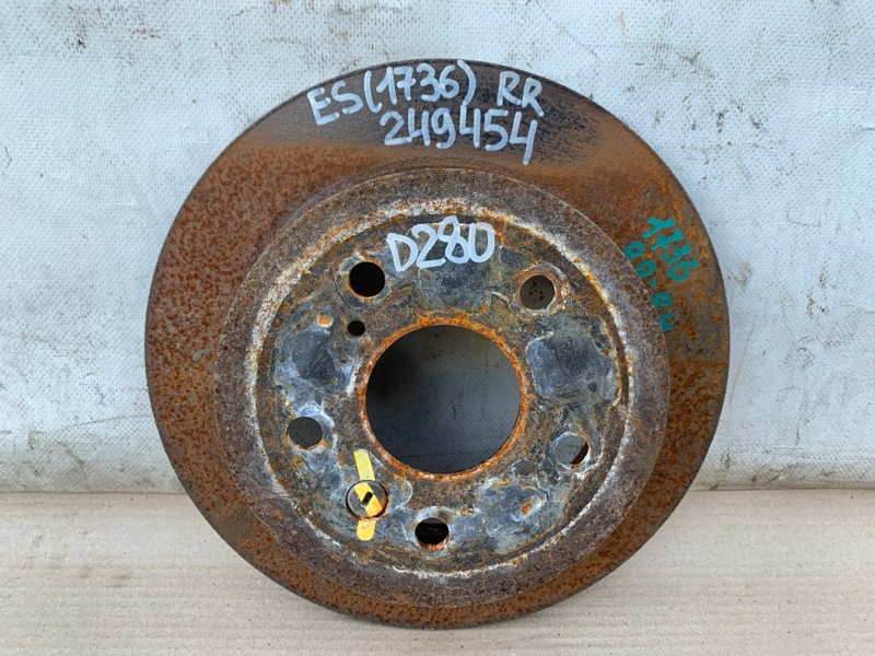 Тормозной диск задний LEXUS ES350 06-12 2008 XV40 3.5 2GR-FE 42431-33130 Б/У