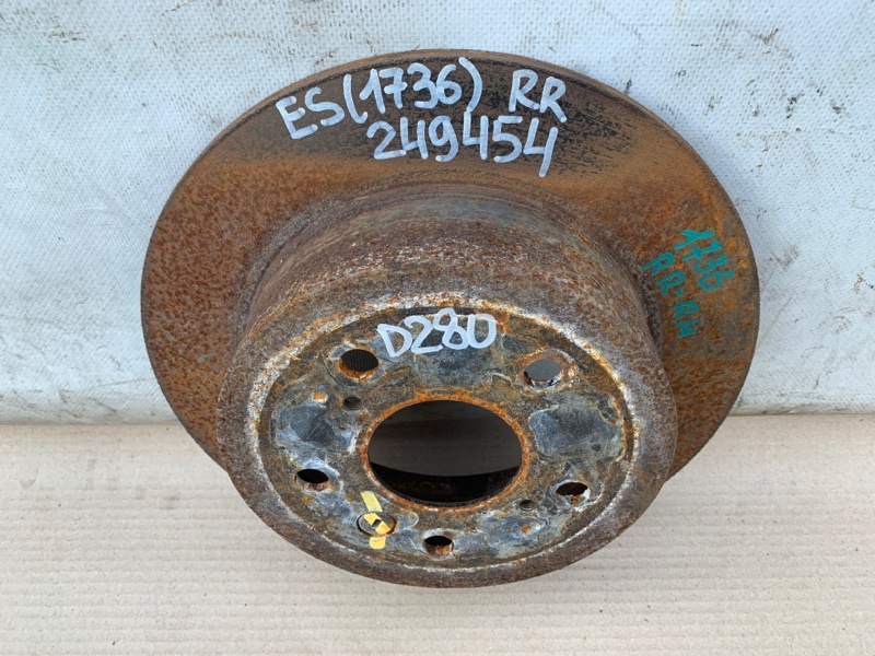 Тормозной диск задний ES350 06-12 2008 XV40 3.5 2GR-FE