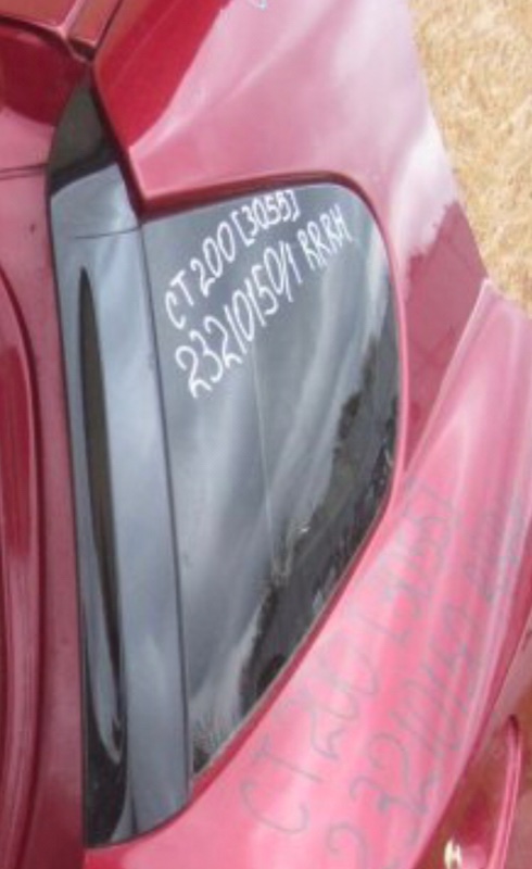 Стекло в кузов заднее правое LEXUS CT200 11-17 2012 Хетчбек 1.8 62710-76010 Б/У